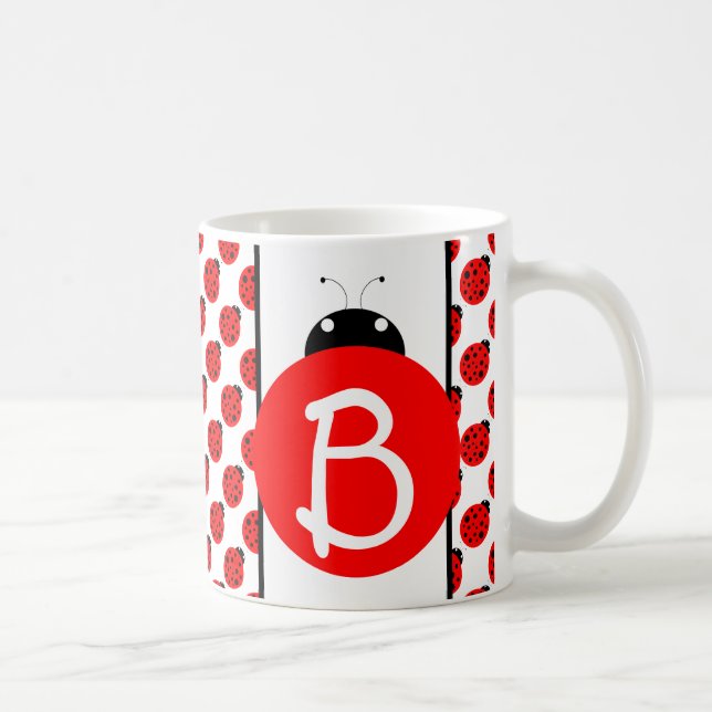 Ladybug Monogram Kaffeetasse (Rechts)