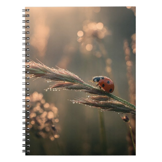 Ladybug Morning Dew-Notebook Notizblock (Vorderseite)