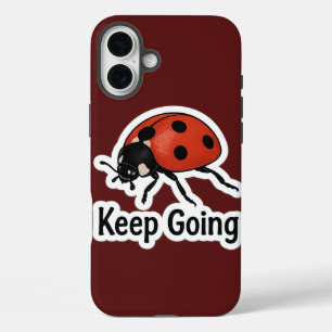Ladybug Motivation Sticker iPhone 16 Plus Hülle
