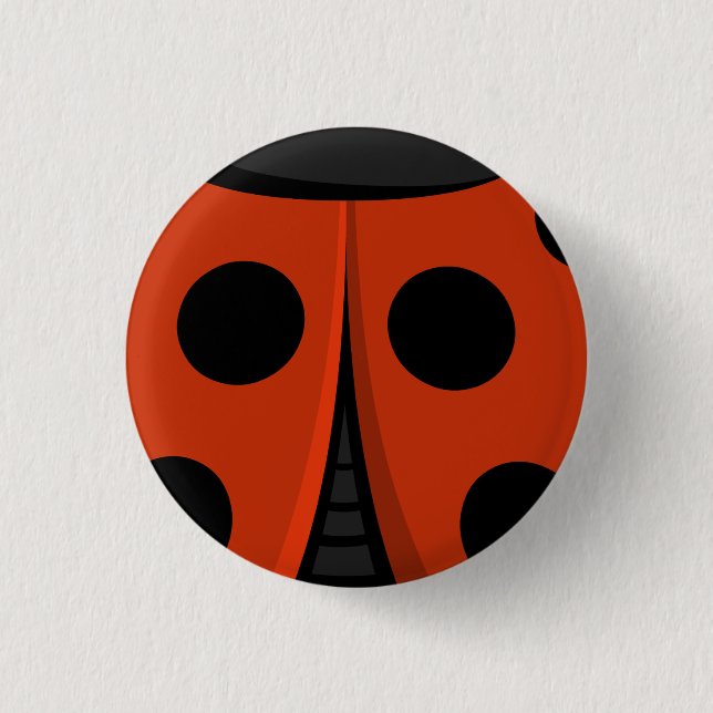 Ladybug-Muschel Button (Vorderseite)