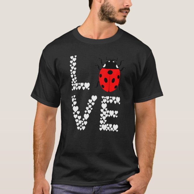 Ladybug Niedlich Ladybug Insekt Bug Liebe Entomolo T-Shirt (Vorderseite)