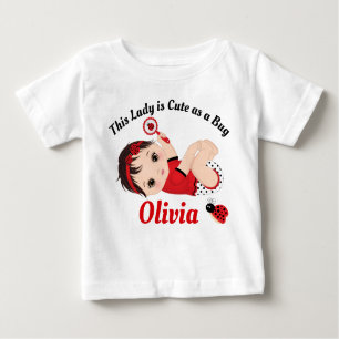 Ladybug Niedlich Little Girl Baby T - Shirt