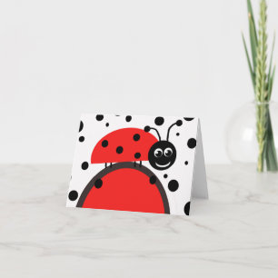 Ladybug Note Card Feiertagskarte