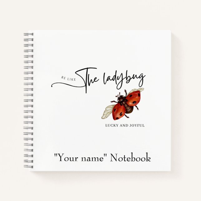 Ladybug-Notebook Notizbuch (Vorderseite)