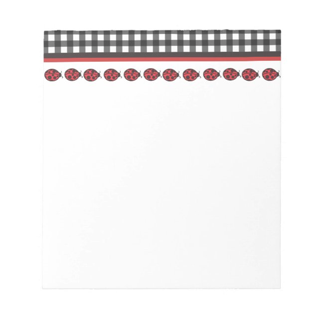 Ladybug Notepad Notizblock (Vorderseite)