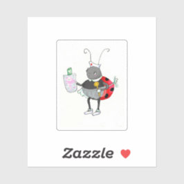 Ladybug Nurse Sticker