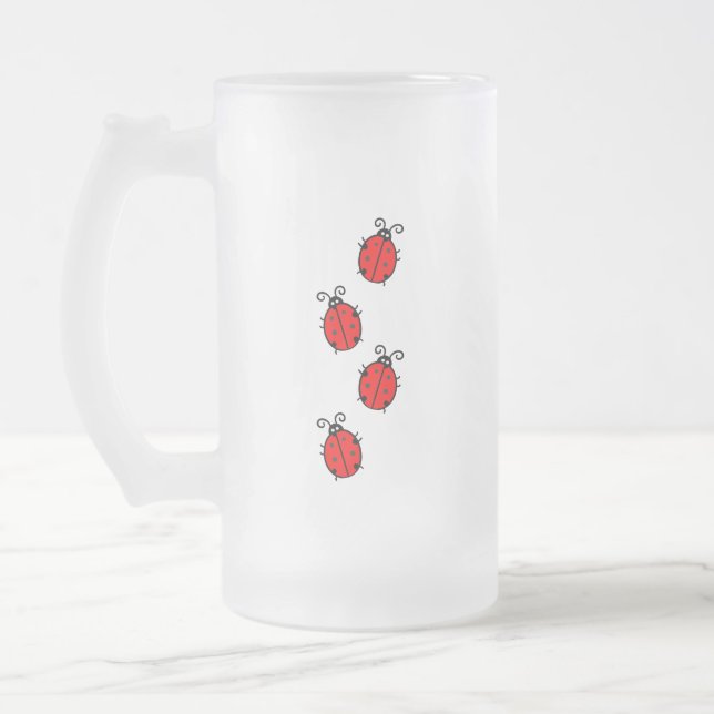 LadyBug Office-Zuhause personalize Destiny Destiny Mattglas Bierglas (Links)