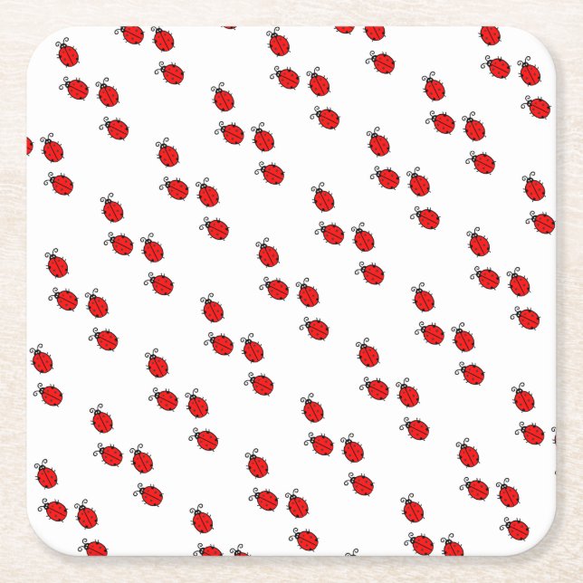 LadyBug Office-Zuhause personalize Destiny Destiny Rechteckiger Pappuntersetzer (Vorderseite)