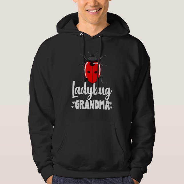 Ladybug Oma Small Flying Insekt Creature Colle Hoodie (Vorderseite)
