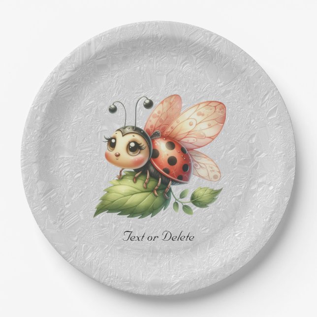 Ladybug-Papierplatte Pappteller (Vorderseite)