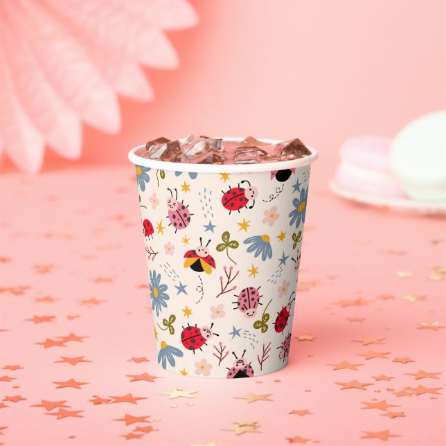 Ladybug Pattern Baby Dusche Pappbecher (Insitu)