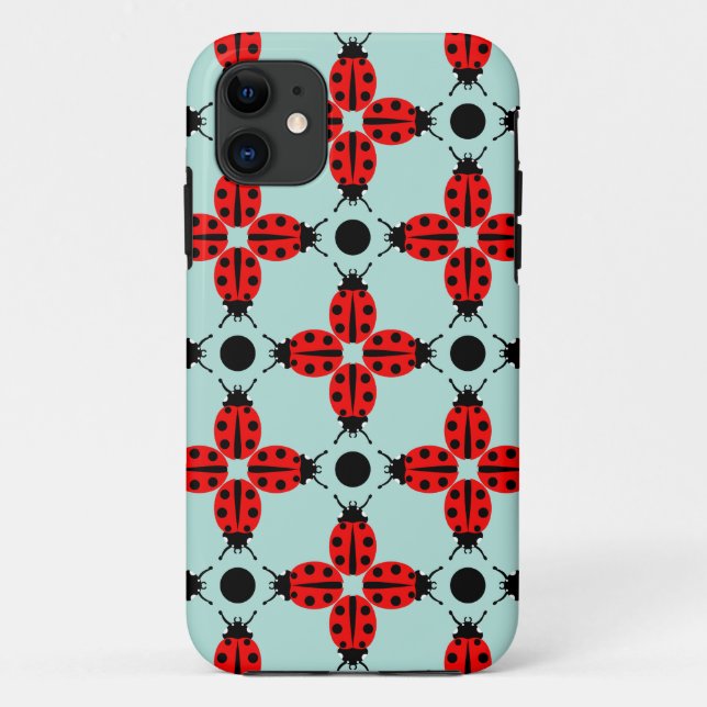 Ladybug Pattern Case-Mate iPhone Hülle (Rückseite)