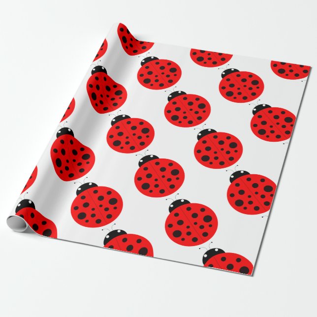 Ladybug Pattern Geschenkpapier (Ungerollt)