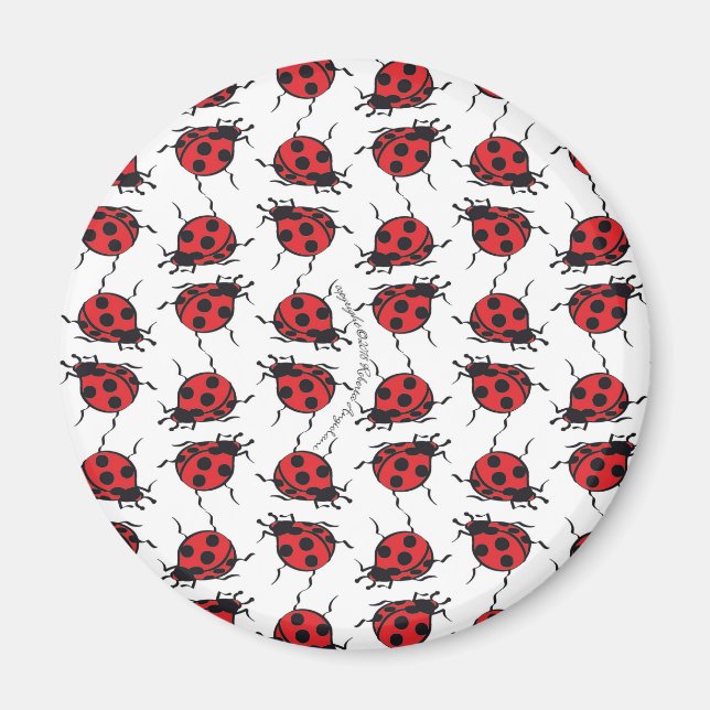 Ladybug Pattern Magnet (Vorne)
