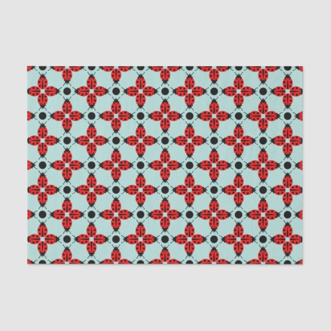 Ladybug Pattern Seidenpapier (Vorderseite)