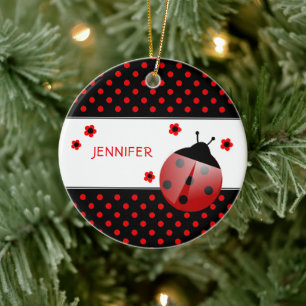 Ladybug Personalisierte Keramik Ornament