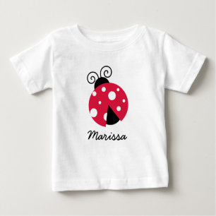 Ladybug Personalisierte Vorlagen Baby T-shirt