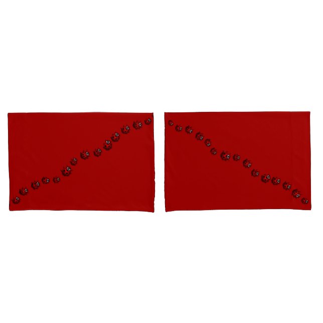 Ladybug Pillow Hüllen Niedlich Ladybug Betten Kissenbezug (Vorderseite-Set)
