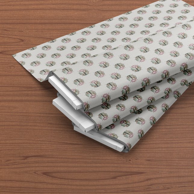 Ladybug Pink Green Country Chic Blumenmuster Stoff (Von Creator hochgeladen)