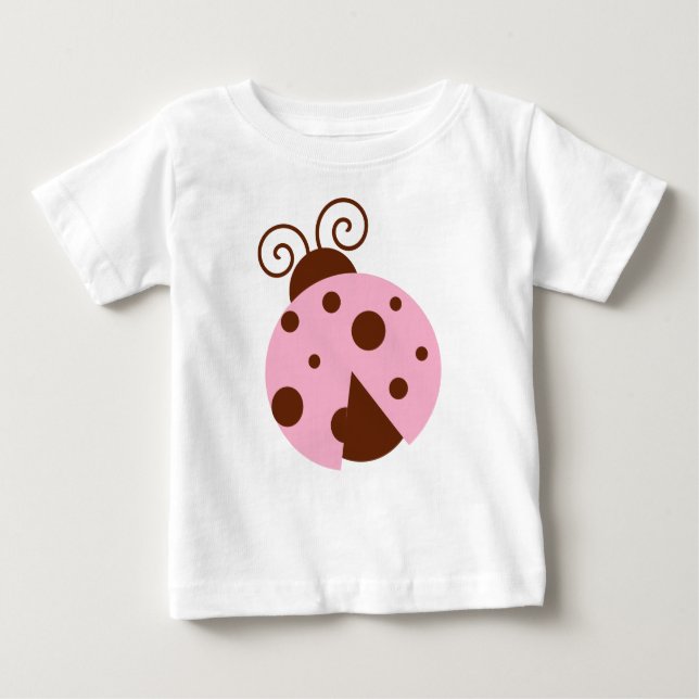 Ladybug, Pink Ladybug, Niedliche Ladybug, Ladybird Baby T-shirt (Vorderseite)