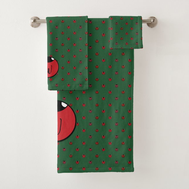 Ladybug Polka Dots Handtuch Set (Insitu)