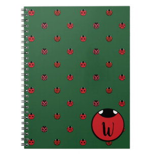 Ladybug Polka Dots Notebook Notizblock