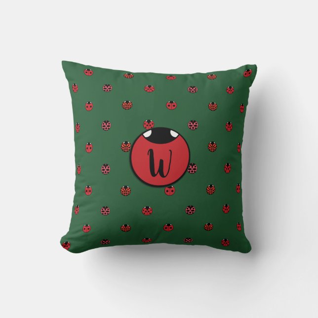 Ladybug Polka Dots Pillow Kissen (Vorderseite)