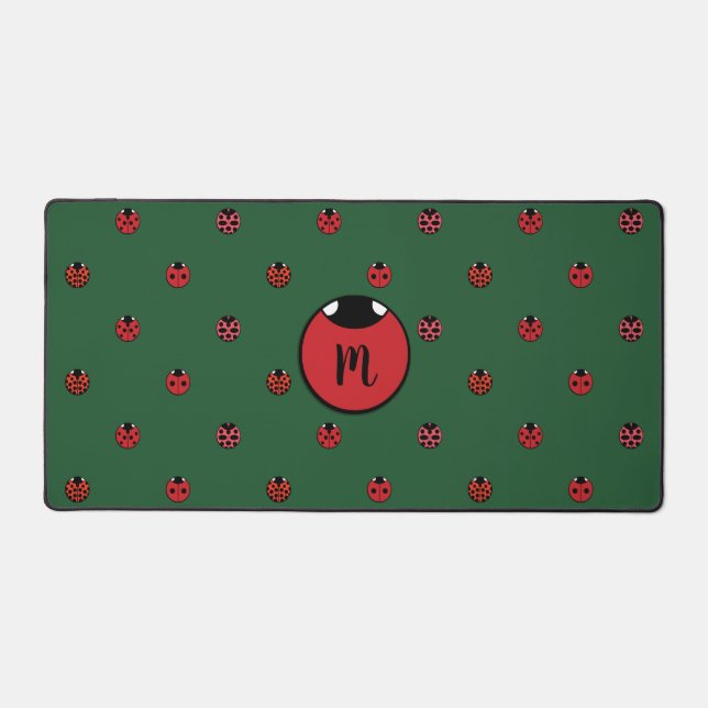 Ladybug Polka Dots Schreibtischunterlage (Vorderseite)