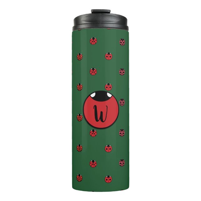 Ladybug Polka Dots Thermal Tumbler Thermosbecher (Vorderseite)