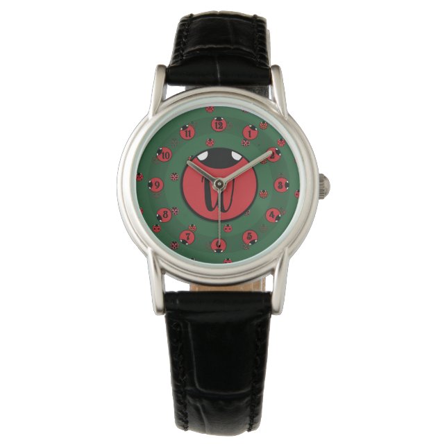 Ladybug Polka Dots Watch Armbanduhr (Vorderseite)