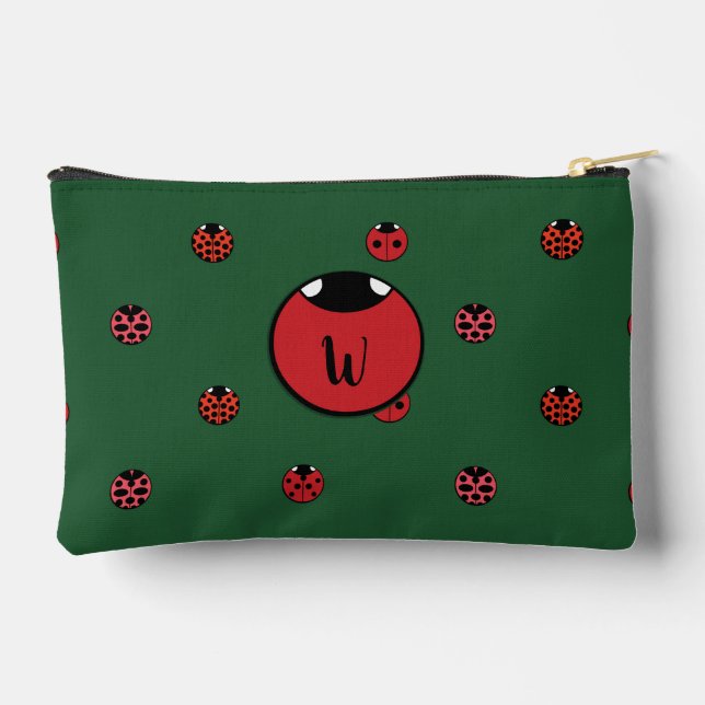 Ladybug Polka Dots Zubehörtasche (Rückseite)