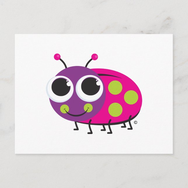Ladybug Postcard Postkarte (Vorderseite)