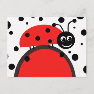 Ladybug Postcard Postkarte