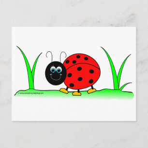 Ladybug Postcard Postkarte