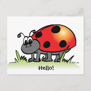 Ladybug Postcard Postkarte