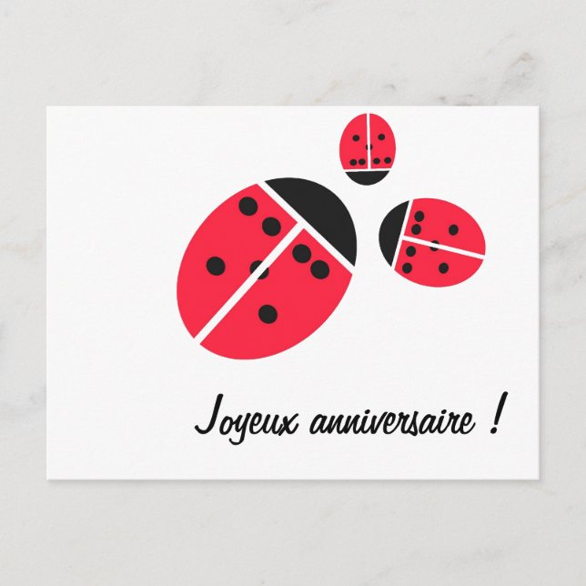 Ladybug Postkarte (Vorderseite)