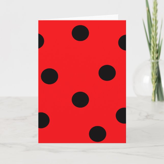Ladybug Print Card Karte (Vorderseite)