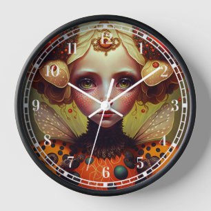 Ladybug Queen 2 Niedlich Fantasy Art Uhr