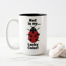 Ladybug Red Is My Lucky Color Funny Insect
