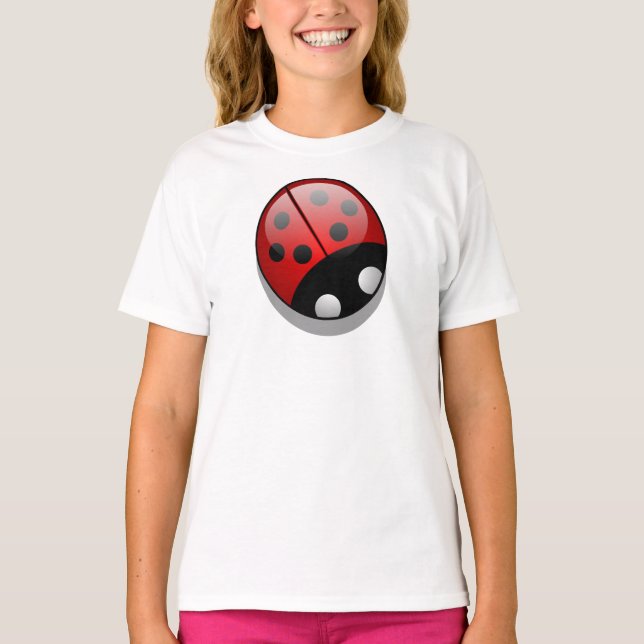 Ladybug, Red Ladybug, Niedliche Ladybug, Lady Käfe T-Shirt (Vorderseite)