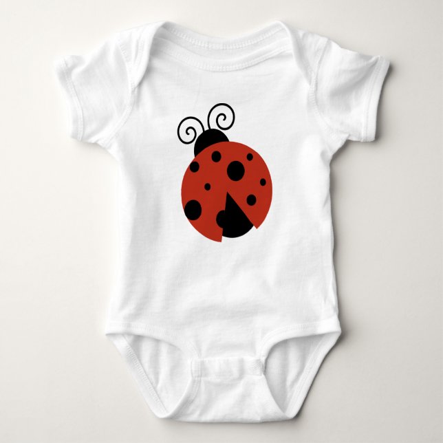 Ladybug, Red Ladybug, Niedliche Ladybug, Ladybird Baby Strampler (Vorderseite)