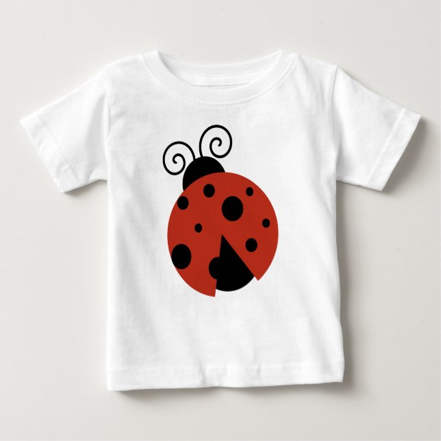 Ladybug, Red Ladybug, Niedliche Ladybug, Ladybird Baby T-shirt (Vorderseite)