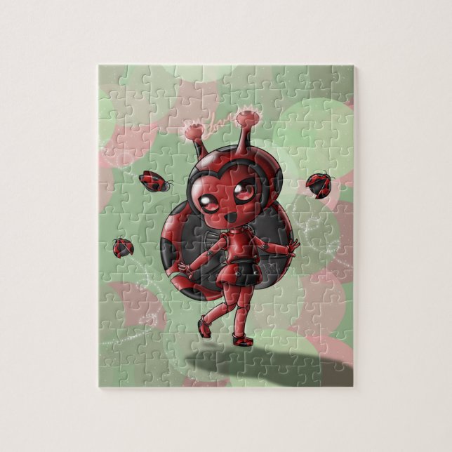 Ladybug Robot Girl Puzzle (Vertikal)