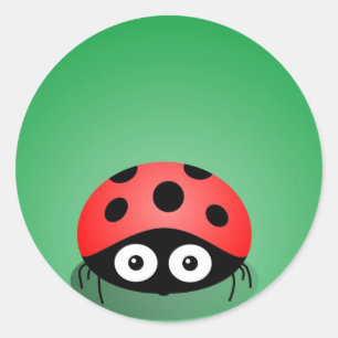 Ladybug Runder Aufkleber