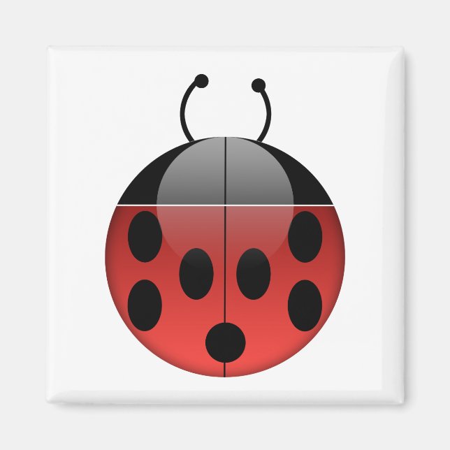 Ladybug Series 1 Square Magnet (Vorne)