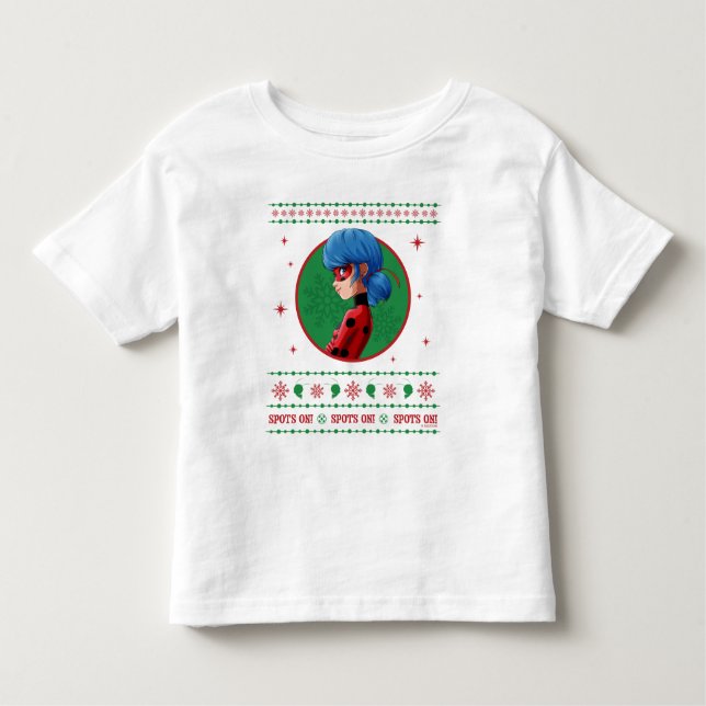 Ladybug setzt sich ein! Holiday Graphic Kleinkind T-shirt (Vorderseite)