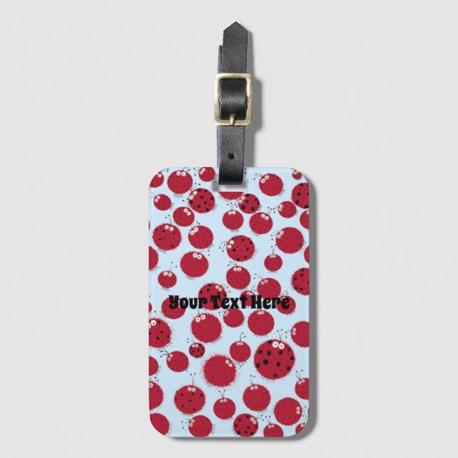 Ladybug Shindig Gepäckanhänger (Vorderseite Vertikal)