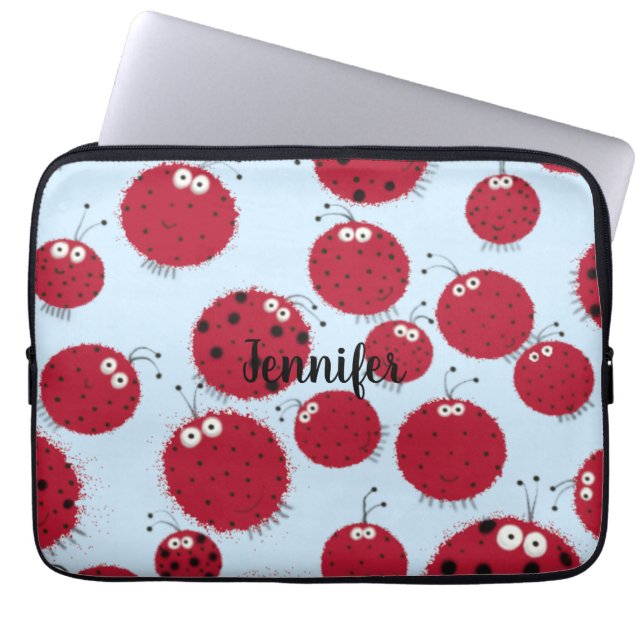 Ladybug Shindig Laptopschutzhülle (Vorderseite)