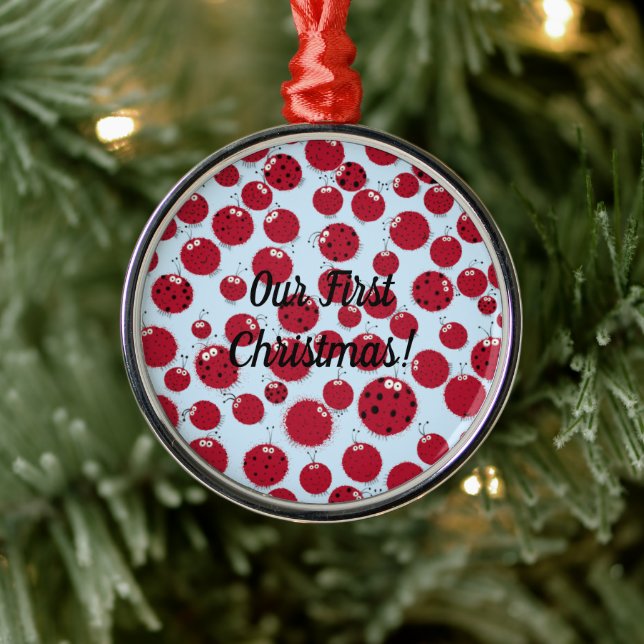 Ladybug Shindig Ornament Aus Metall (Baum)