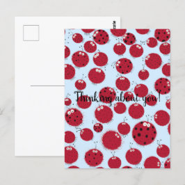 Ladybug Shindig Postkarte